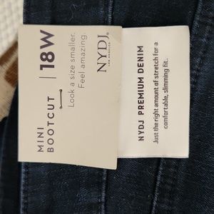 NYDJ mini bootcut 18w jean pants side slit